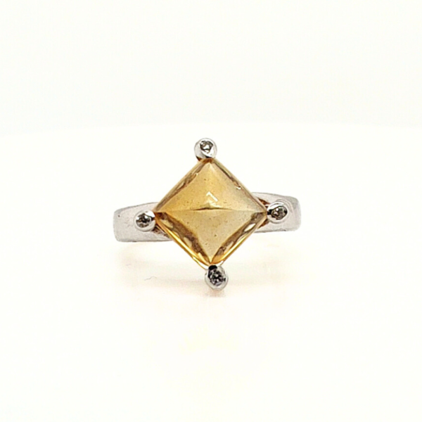 925 Silver Citrine Ring